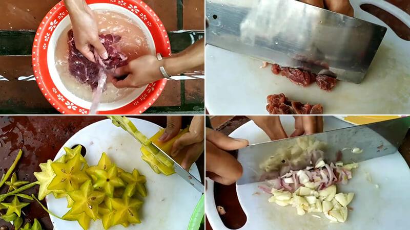 Món thịt trâu xào khế: Hương vị lạ, đậm đà cho bữa ăn thêm phần thú vị