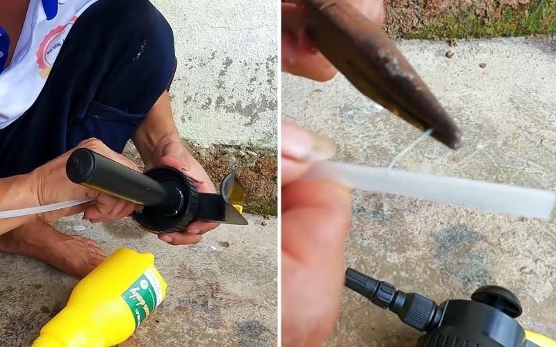 Mẹo chế bình rửa xe bọt tuyết cực kỳ đơn giản, giúp bạn tự tin xịt sạch xe sau những cơn mưa bão.