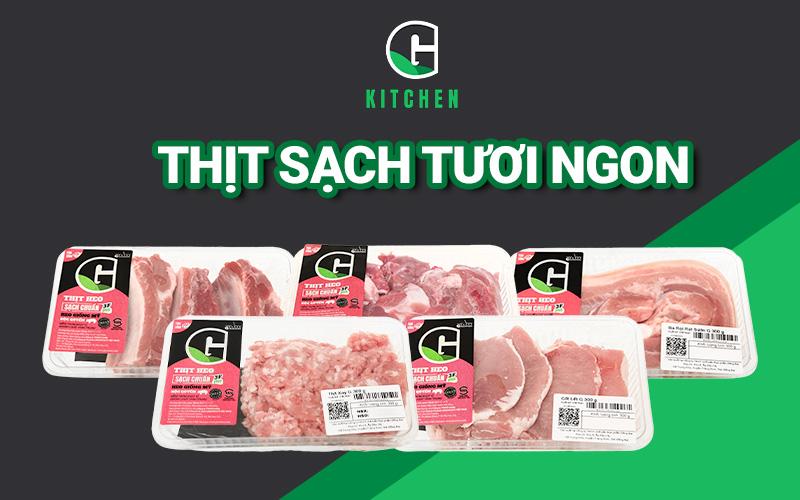 Khám phá sản phẩm thịt heo G Kitchen hoàn toàn mới, vừa được ra mắt trực tuyến, mang đến sự tiện lợi và hương vị tươi ngon cho bữa ăn của bạn.