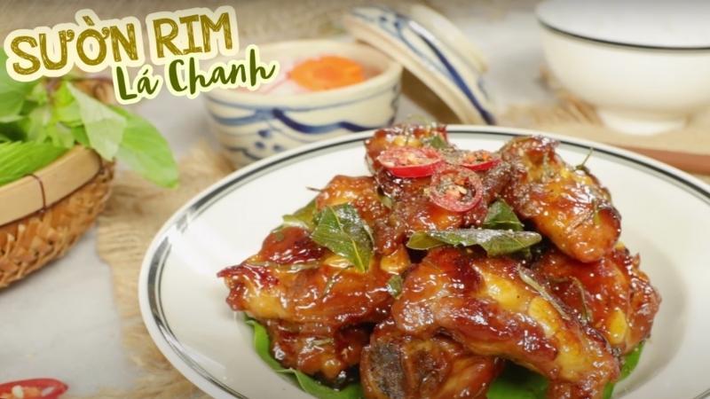 Hướng dẫn làm món sườn rim lá chanh với hương thơm nức mũi, đậm đà vị ngon khó cưỡng.