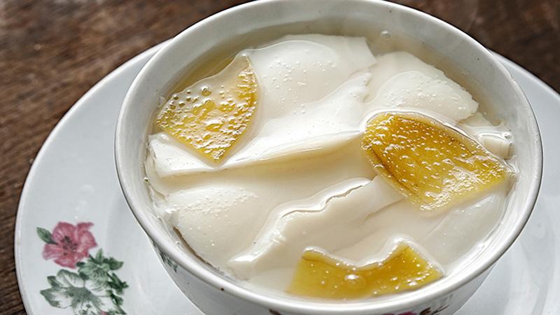 Cách làm tàu hũ (tào phớ) nước đường từ sữa đậu nành hộp đơn giản và nhanh chóng.
