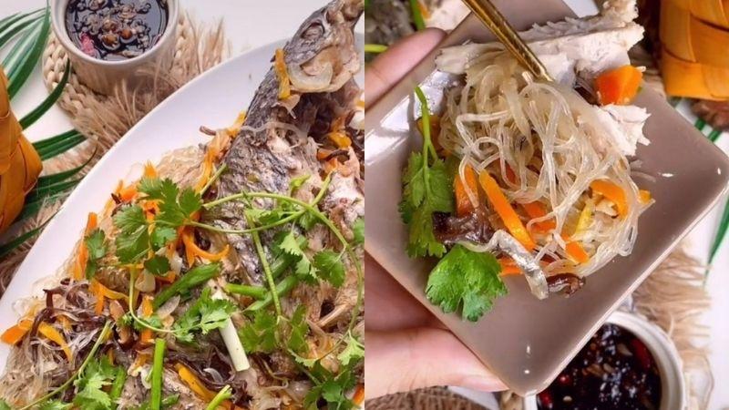 Mang đến không gian mới mẻ cho bữa ăn gia đình với món cá hồng mỹ hấp miến – không chỉ ngon miệng mà còn giàu dinh dưỡng.