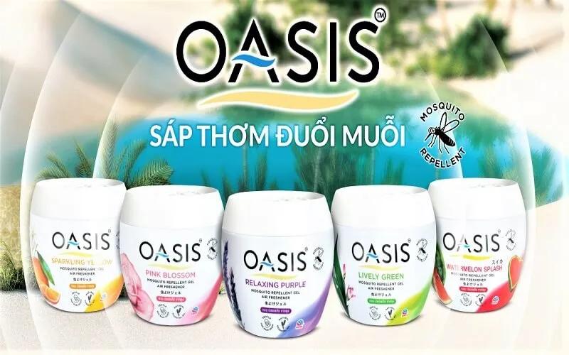Sáp thơm Oasis không chỉ giúp khử mùi hiệu quả mà còn xua đuổi côn trùng, mang đến không gian trong lành và dễ chịu.