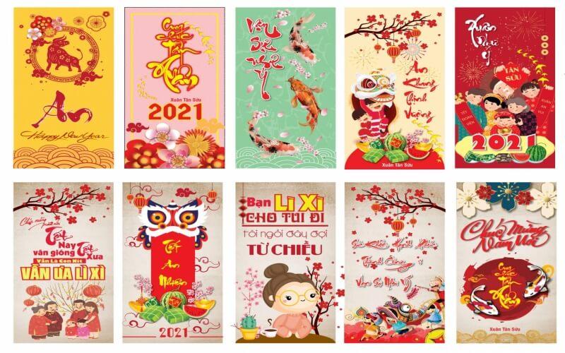 Khám phá 9 mẫu bao lì xì in chữ mang đậm ý nghĩa và đầy dễ thương