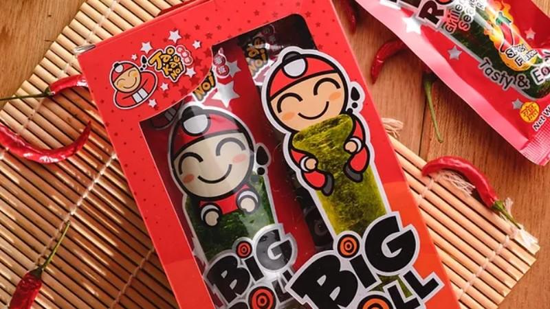 Khám phá 3 hương vị snack rong biển Big Roll giòn tan, đậm đà, một trải nghiệm ẩm thực mà bạn không thể bỏ qua.