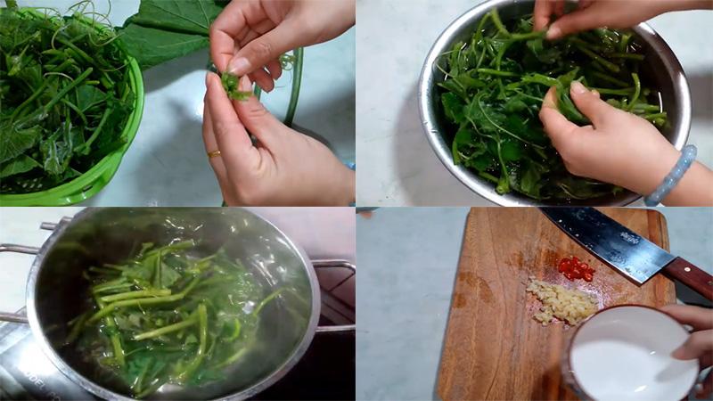 Gỏi ngọn bí, một món ăn dân dã nhưng hấp dẫn, dễ làm và mang đến hương vị mới mẻ, dễ kết hợp với cơm, làm phong phú bữa ăn gia đình.
