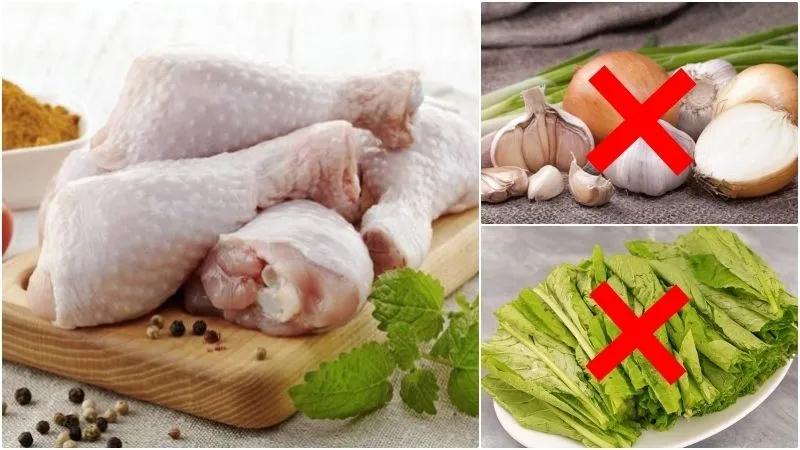 Có một số thực phẩm bạn tuyệt đối không nên ăn chung với thịt gà, bởi chúng có thể gây hại cho sức khỏe của bạn.