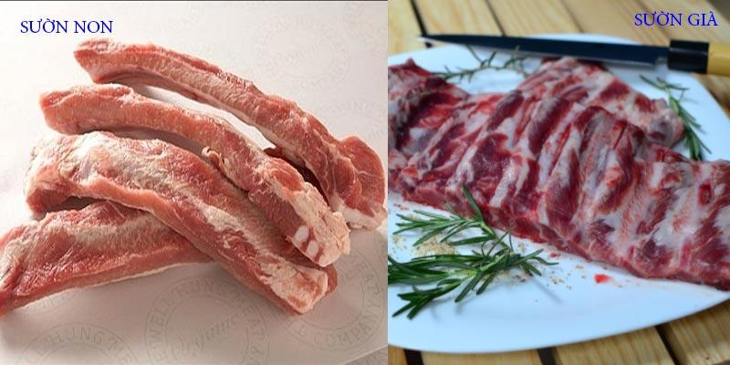 Khám phá sự khác biệt giữa sườn non và sườn già
