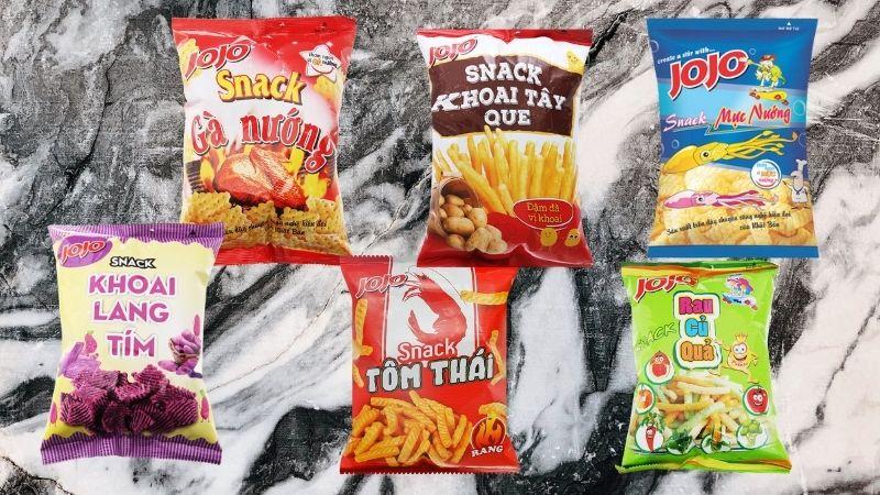 Khám phá những loại snack JoJo với hương vị đậm đà, tuyệt vời khiến bạn không thể cưỡng lại.