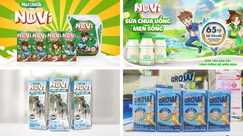 Cung cấp dưỡng chất mỗi ngày cho bé yêu với sữa tươi trái cây tươi Nuvi