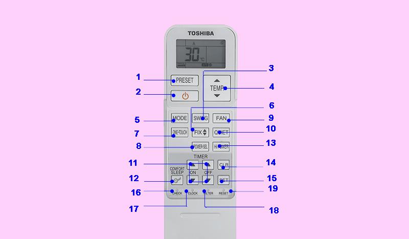 Hướng dẫn chi tiết cách cài đặt chế độ hẹn giờ cho điều hòa Toshiba