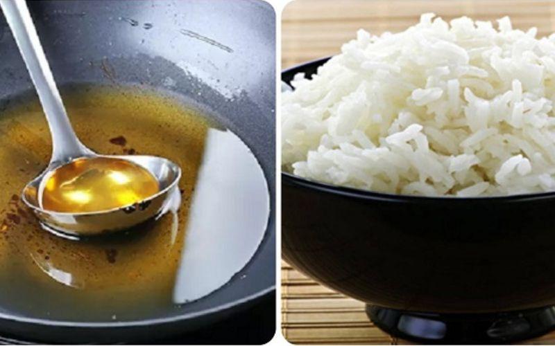 Khám phá mẹo lọc cặn dầu chiên đơn giản và hiệu quả chỉ với một chén cơm nguội
