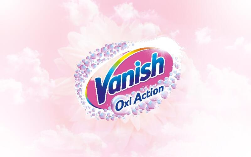 Loại bỏ vết bẩn cứng đầu hiệu quả với bột giặt tẩy trắng Vanish Oxi Action.