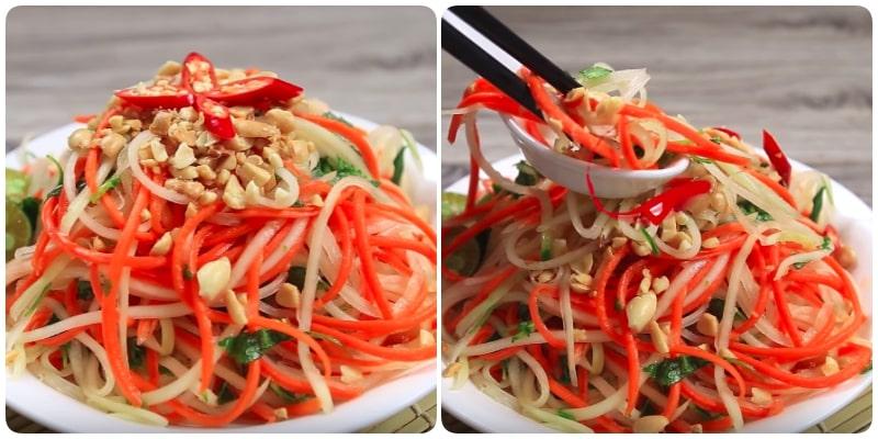 Cách làm gỏi đu đủ đơn giản, giòn ngon cho bữa xế thêm phần hấp dẫn
