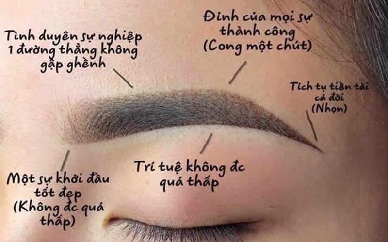 Chân mày hợp phong thủy mang lại may mắn và tài lộc, giúp cải thiện vận mệnh và đem lại sự thịnh vượng.