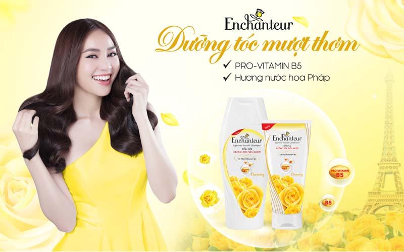Dầu xả Enchanteur – bí quyết chăm sóc tóc mềm mượt tự nhiên, nuôi dưỡng mái tóc khỏe mạnh mỗi ngày