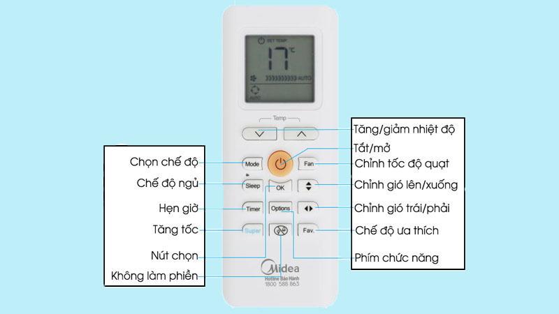 Hướng dẫn sử dụng remote máy lạnh Midea một cách đơn giản và hiệu quả