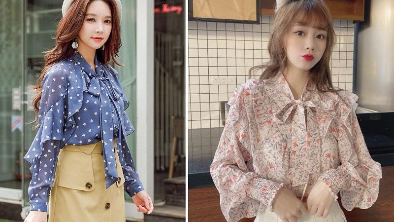 Top 10 mẫu áo kiểu Hàn Quốc bánh bèo xinh đẹp dành cho các cô nàng yêu thích vẻ ngoài nhẹ nhàng và thanh thoát.