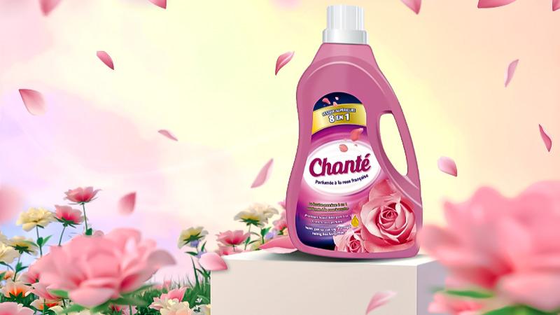 Khám phá khả năng giặt sạch hoàn hảo với nước giặt xả Chanté cao cấp 8 trong 1, mang đến hiệu quả vượt trội cho mọi sợi vải.