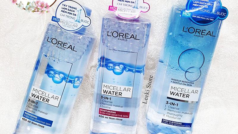 Nước tẩy trang L'Oréal Paris Micellar 3 trong 1: Có thực sự hiệu quả? Giá bán như thế nào?