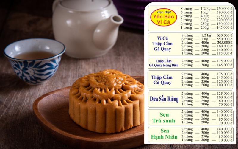 Bảng giá bánh trung thu Như Lan 2023 chi tiết và đầy đủ nhất