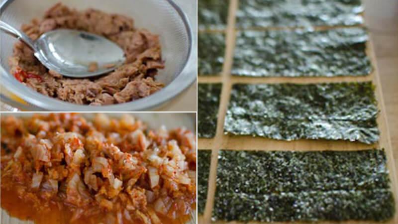 Khám phá sự mới mẻ cho bữa sáng với món cơm nắm kim chi Hàn Quốc thơm ngon