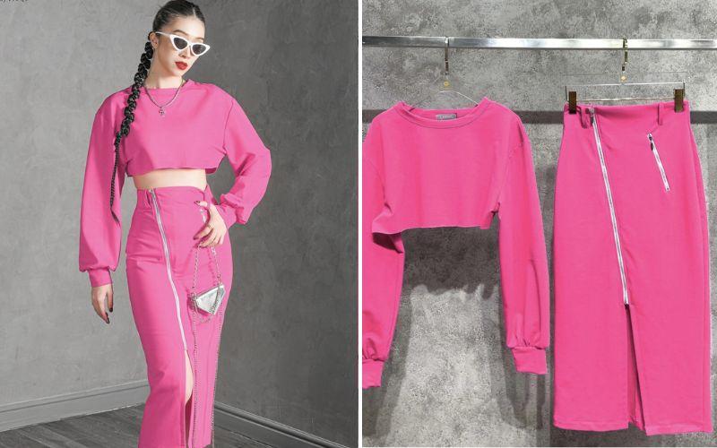 Khám phá 10 cách phối đồ tuyệt đẹp với áo croptop hồng dành cho phái nữ.