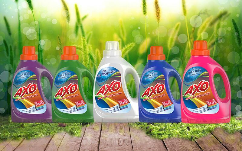 Nước tẩy quần áo màu AXO có bao nhiêu loại sản phẩm?