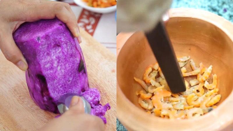 Canh khoai mỡ tôm khô đơn giản nhưng không kém phần hấp dẫn, chỉ cần một tô nhỏ là bạn đã có thể cảm nhận được vị ngon ngọt, đủ làm say lòng thực khách.