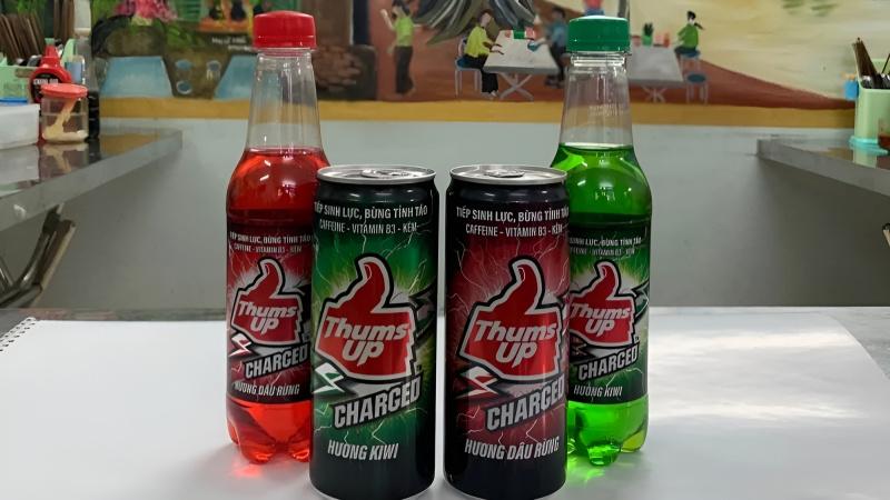 Nạp năng lượng, tỉnh táo và sảng khoái với nước tăng lực Thums Up Charged.