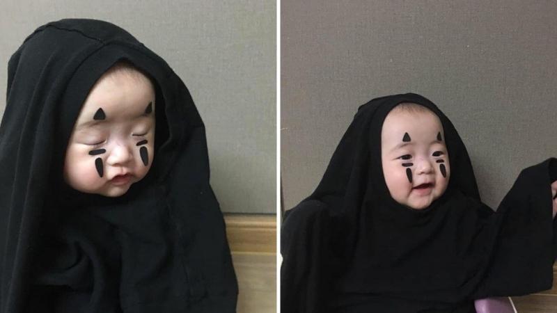 Hướng dẫn hóa trang Halloween thành Vô Diện ngộ nghĩnh cho bé yêu