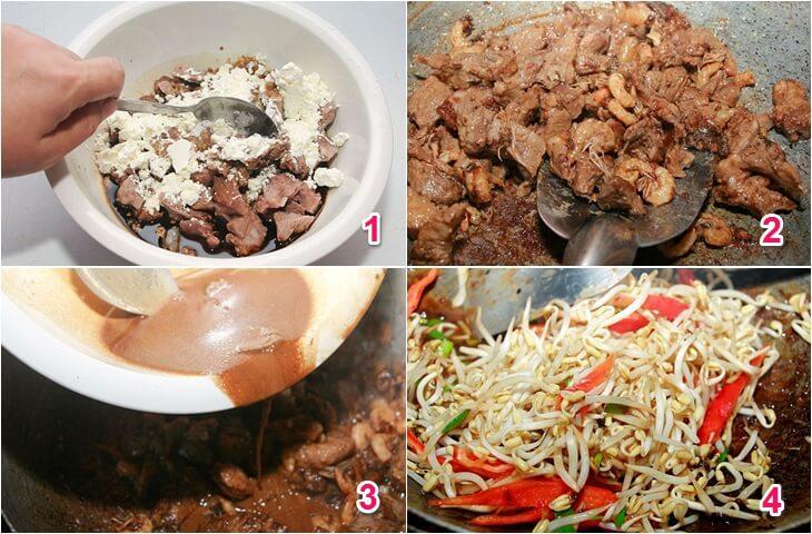 Hướng dẫn làm bún xào Singapore từ bún ăn liền thơm ngon