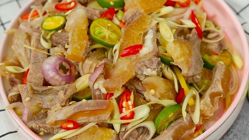 Công thức gân bò ngâm sả ớt thơm nồng, ngon miệng, khó ai cưỡng lại được