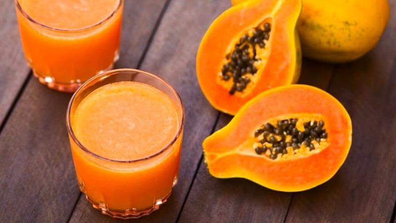 Sở hữu làn da mịn màng, vóc dáng thon thả với công thức sinh tố đu đủ