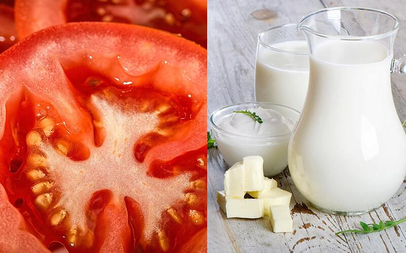 Bí quyết sở hữu làn da tươi trẻ với mặt nạ cà chua sữa tươi