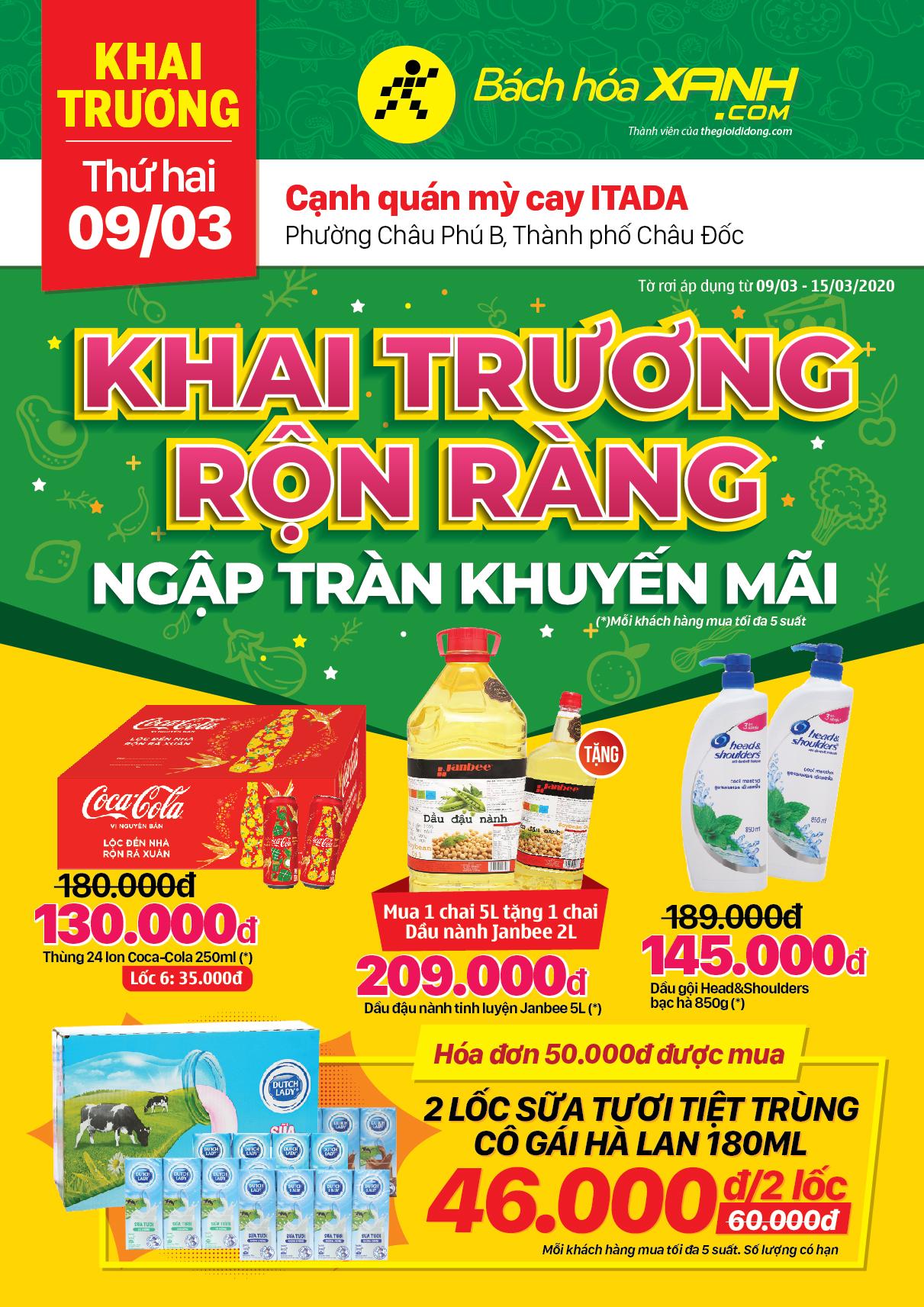 Khai trương cửa hàng Tripi tại P. Châu Phú B, Châu Đốc vào ngày 09/03/2020