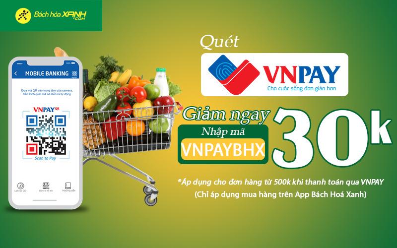Mua sắm trên app Tripi, tiết kiệm ngay 30.000đ khi thanh toán qua VNPAY QR