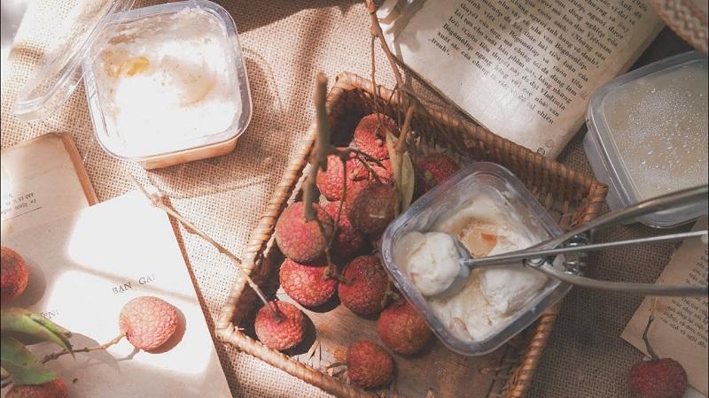 Hướng dẫn làm kem vải thiều mát lạnh tại nhà, xua tan oi bức ngày hè