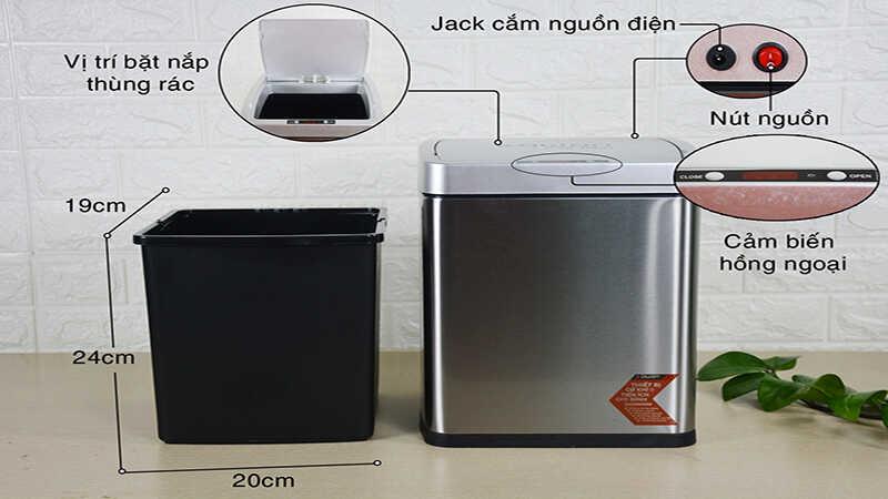 Top 8 thùng rác thông minh tiện ích hàng đầu hiện nay