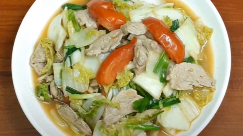 Bí quyết làm cải thảo xào thịt heo thơm mềm, đậm đà chuẩn vị nhà làm