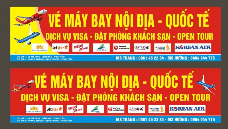 Top 4 địa chỉ phòng vé máy bay uy tín tại tỉnh Vĩnh Phúc