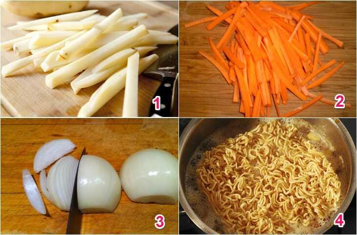 Cách làm mì tôm cà ri phô mai thơm ngon khó cưỡng
