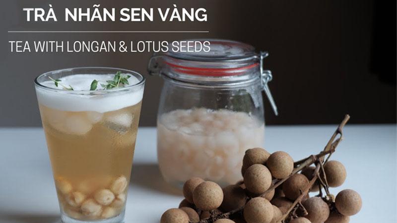 Cách pha trà nhãn sen vàng thơm ngát, mát lành cho ngày hè sảng khoái