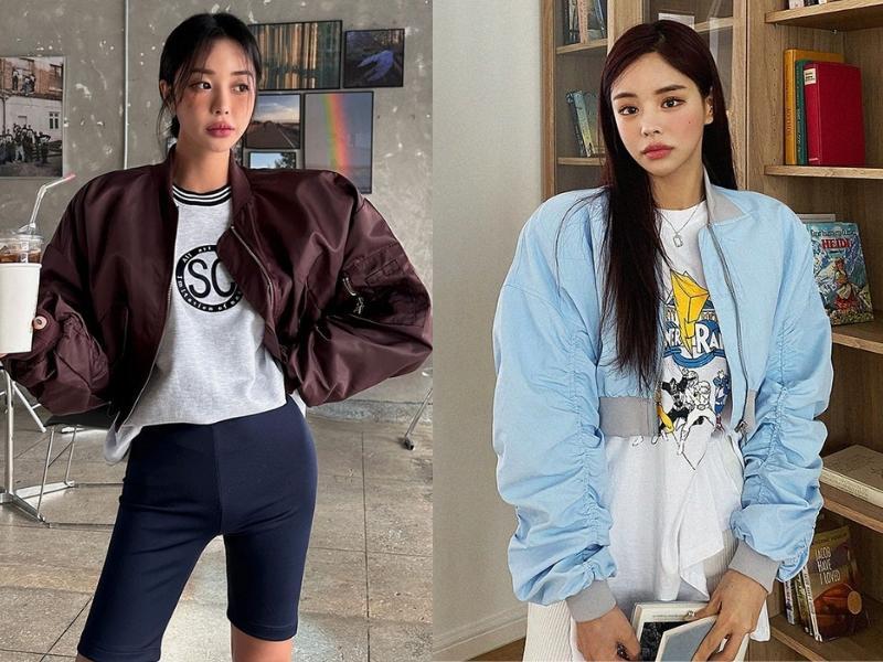 Top 10 cách phối áo bomber đẹp nhất cho phái nữ