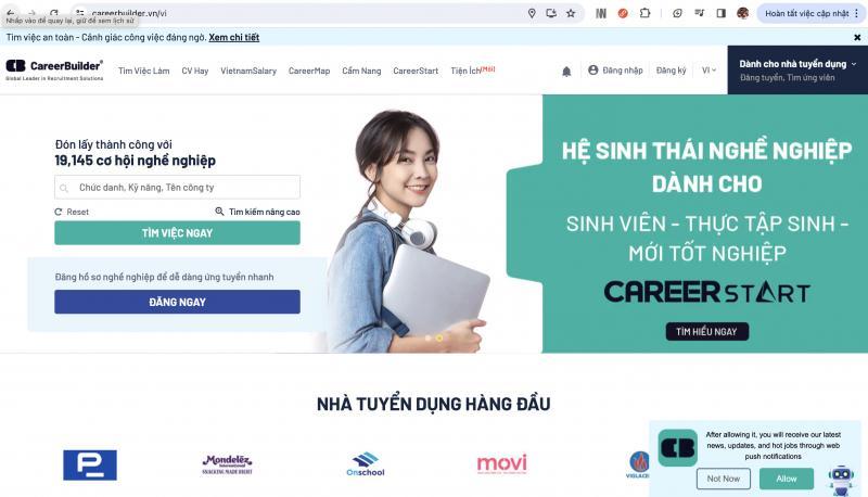 Top 8 website tuyển dụng hàng đầu tại Việt Nam