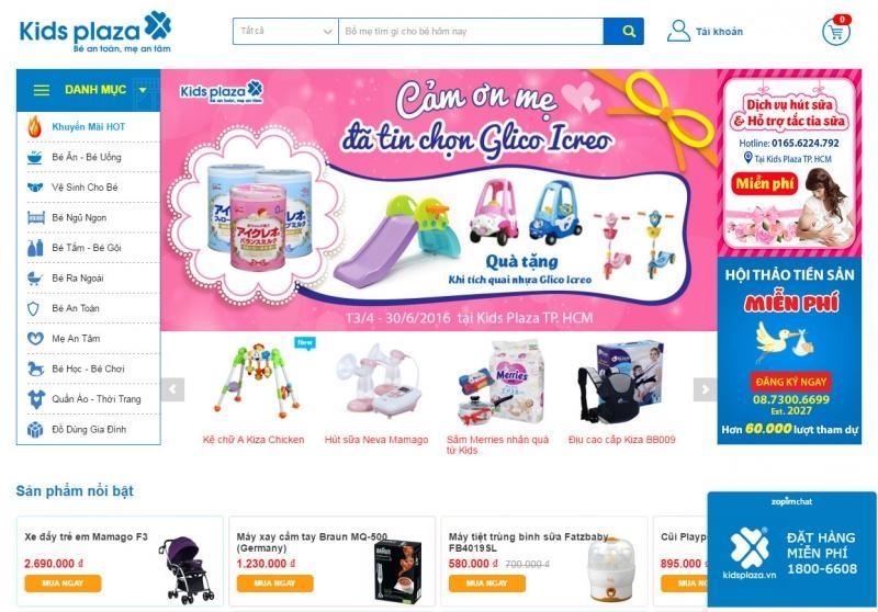 16 Website mua sắm trực tuyến tốt nhất cho mẹ và bé hiện nay
