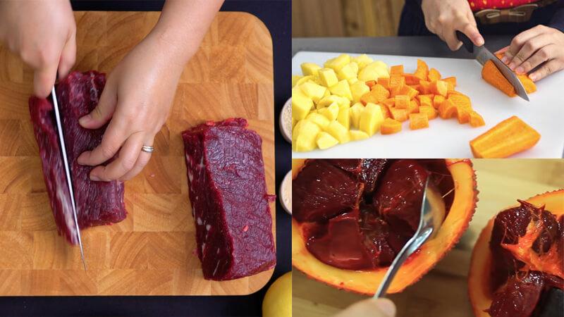 Khám phá cách chế biến thịt bò sốt vang với gấc, món ăn không chỉ hấp dẫn mà còn đầy màu sắc, hương vị đặc biệt