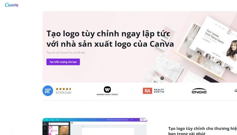 Top 10 Website thiết kế logo miễn phí online