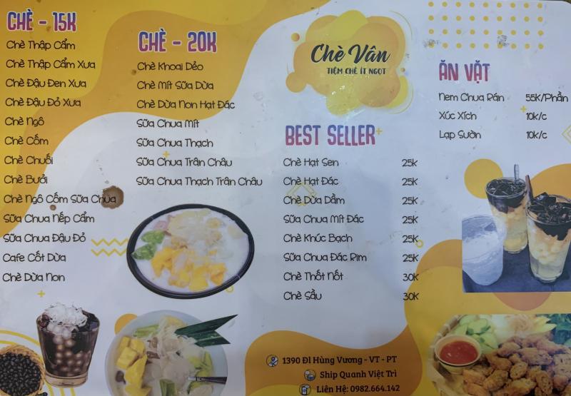 Top 4 Quán chè bưởi ngon nhất tại TP Việt Trì, Phú Thọ