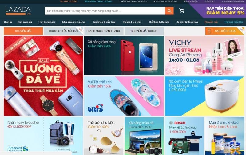 Top 10 Website thương mại điện tử hàng đầu hiện nay